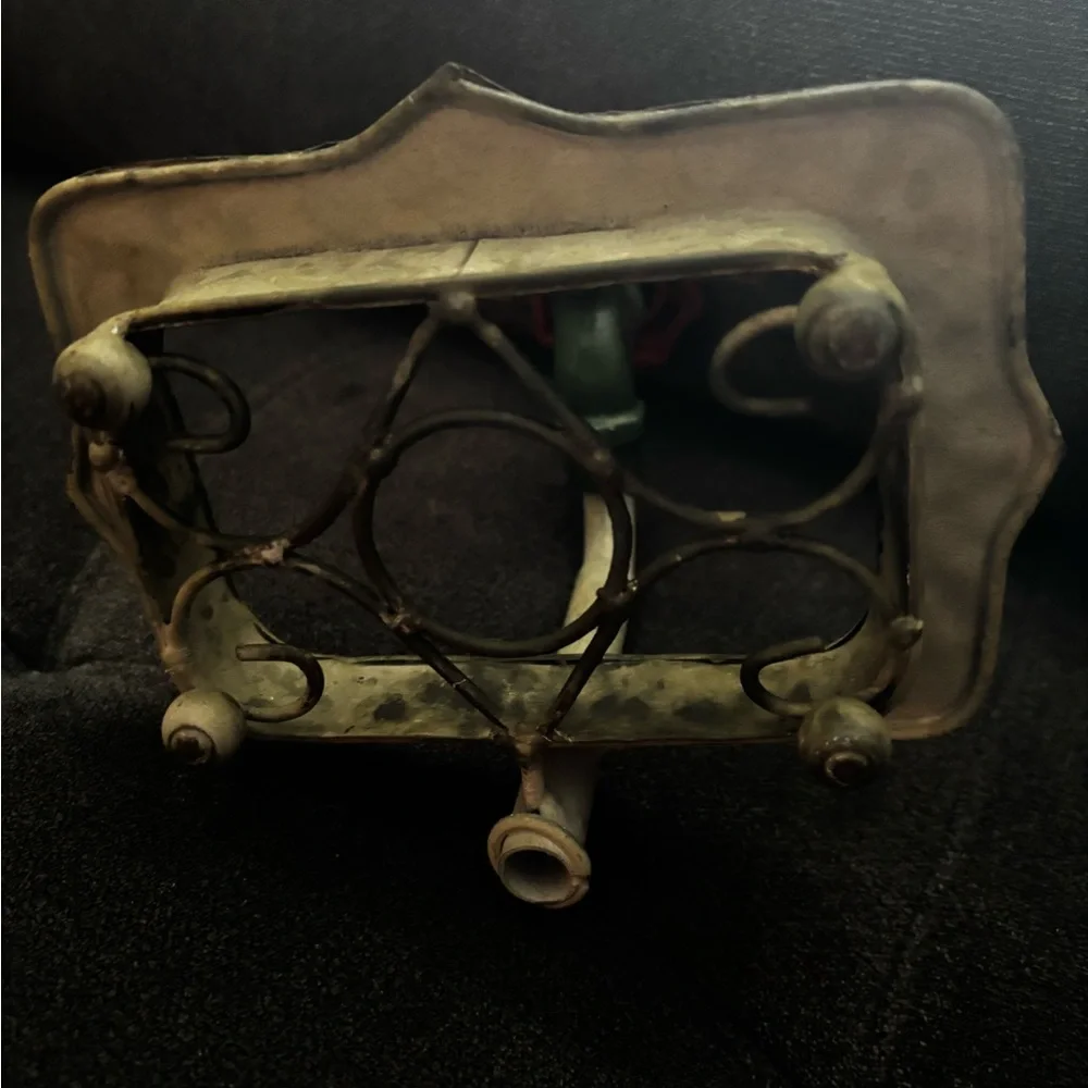 Vintage Cool Looking Metal Faucet Handle Rustic Soap Dish